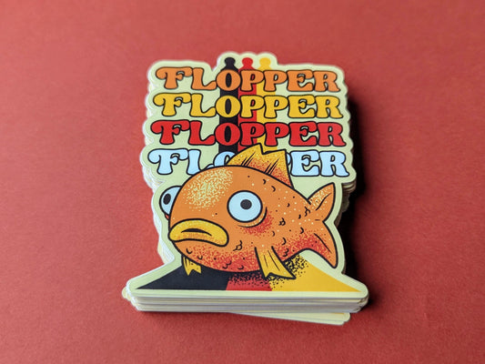 Flopper Flopper Whopper Gaming Vinyl Sticker
