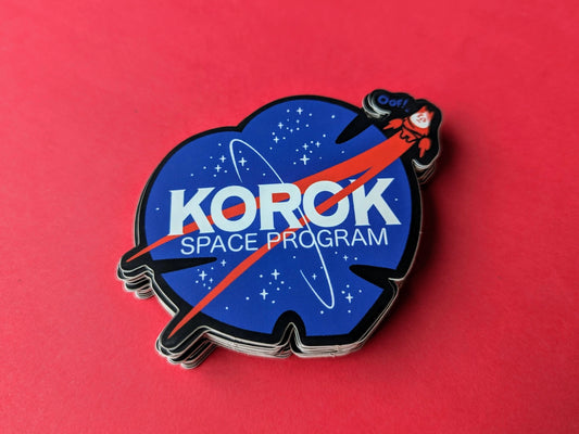 Korok Space Program - NASA Spoof Gaming Vinyl Sticker