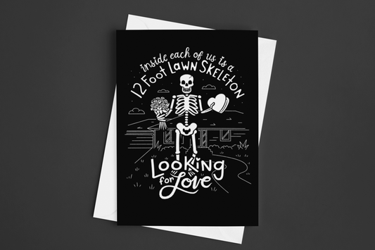 Romance is Dead - Romantic Funny Valentine's Day Greeting Card