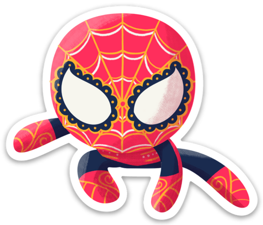 Spiderman | Sugar Skull Day of the Dead 3"x3" Sticker