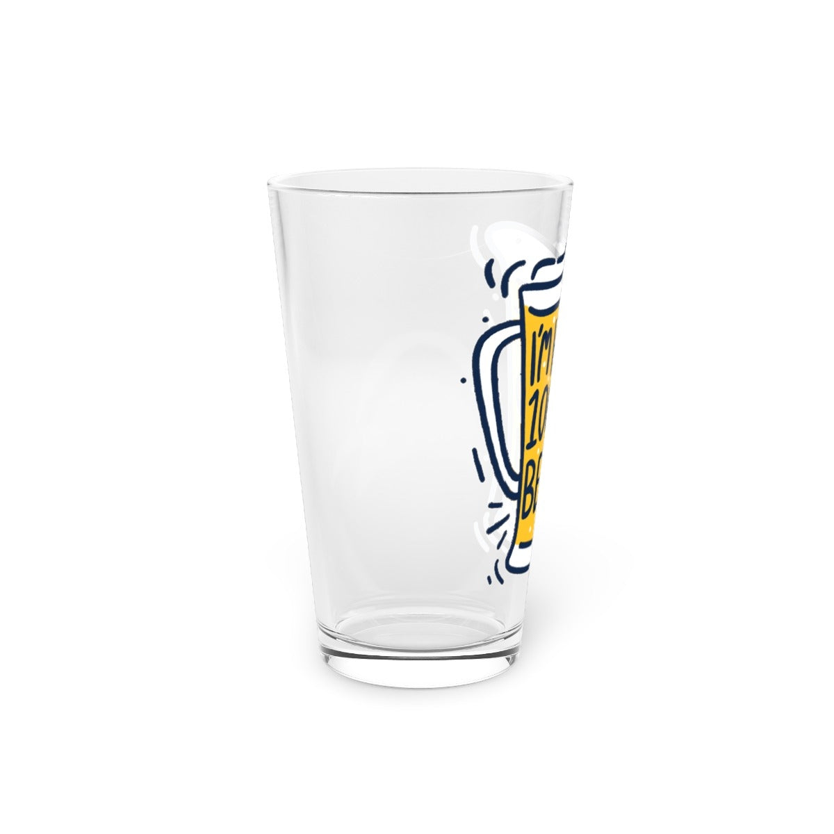 100,000 Beers Pint Glass - 3