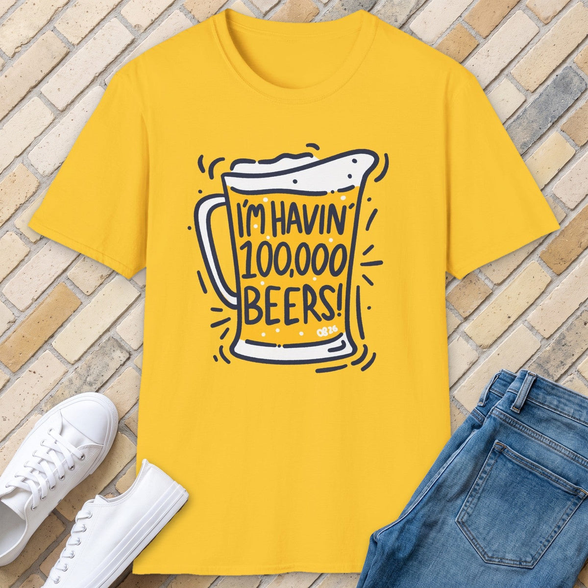 100 000 Beers tee - Daisy - front