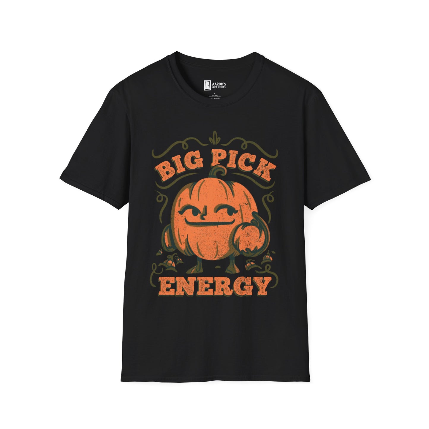 Big Pick Energy - Funny Halloween Pumpkin Picking T-Shirt