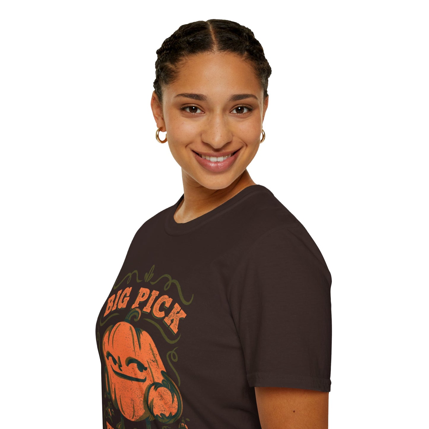 Big Pick Energy - Funny Halloween Pumpkin Picking T-Shirt