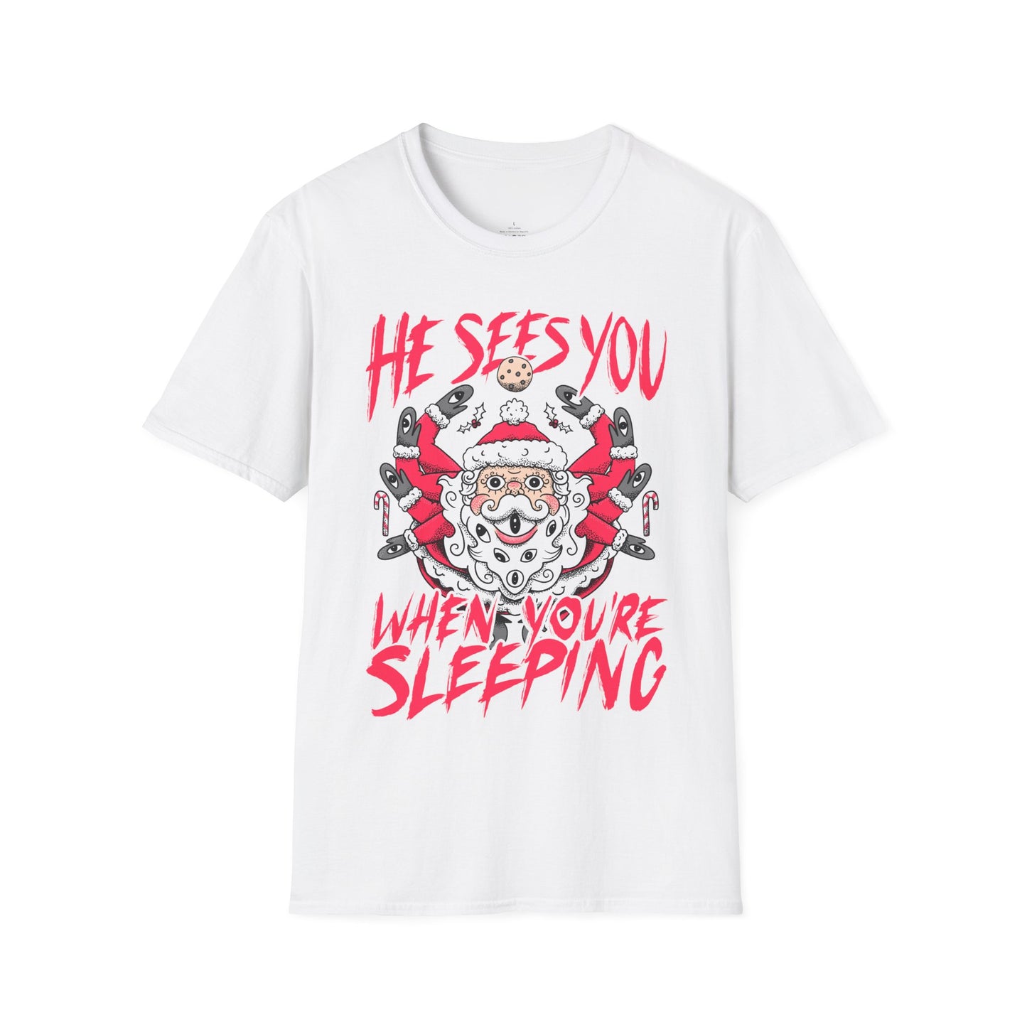 He Sees You - Weird Christmas Party Santa Claus T-Shirt