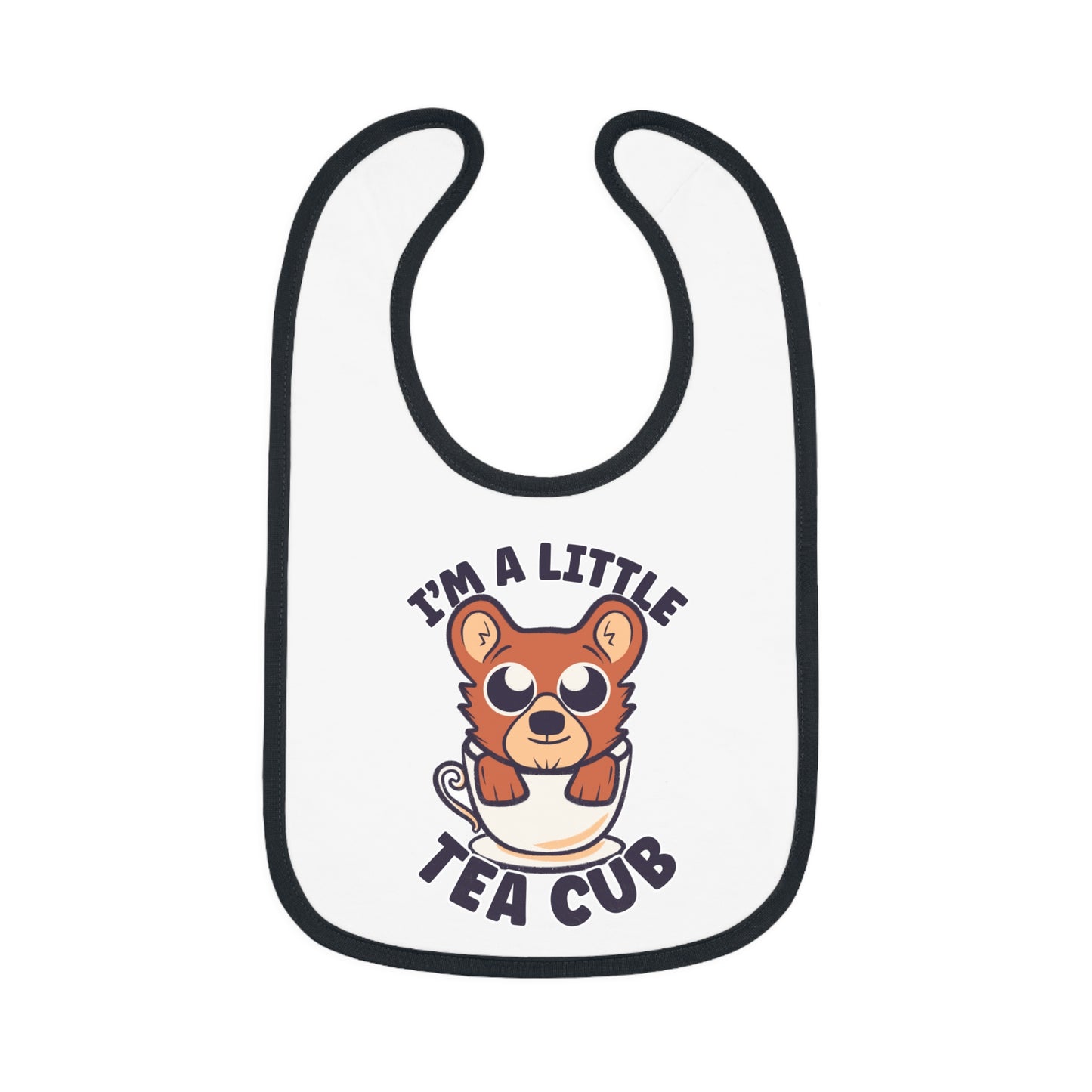 I'm a Little Tea Cub - Unique Bear Cub Baby Bib Gift for Newborn or New Parents