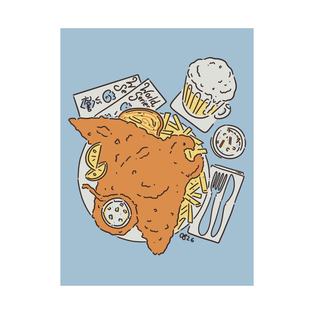 Fried-Ray Fish Fry Print - 10