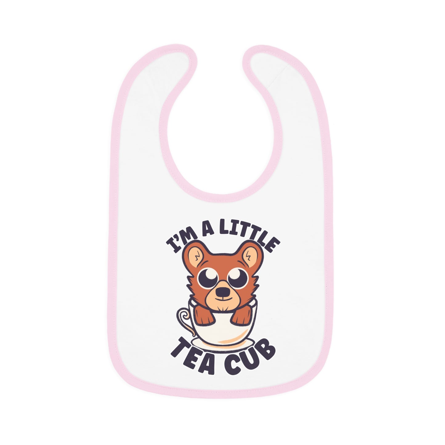 I'm a Little Tea Cub - Unique Bear Cub Baby Bib Gift for Newborn or New Parents