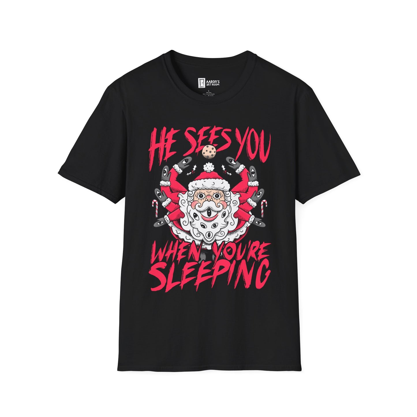 He Sees You - Weird Christmas Party Santa Claus T-Shirt