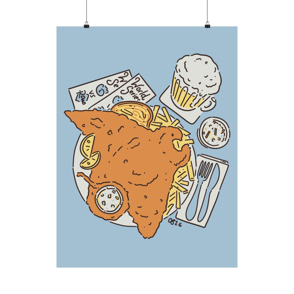 Fried-Ray Fish Fry Print - 3