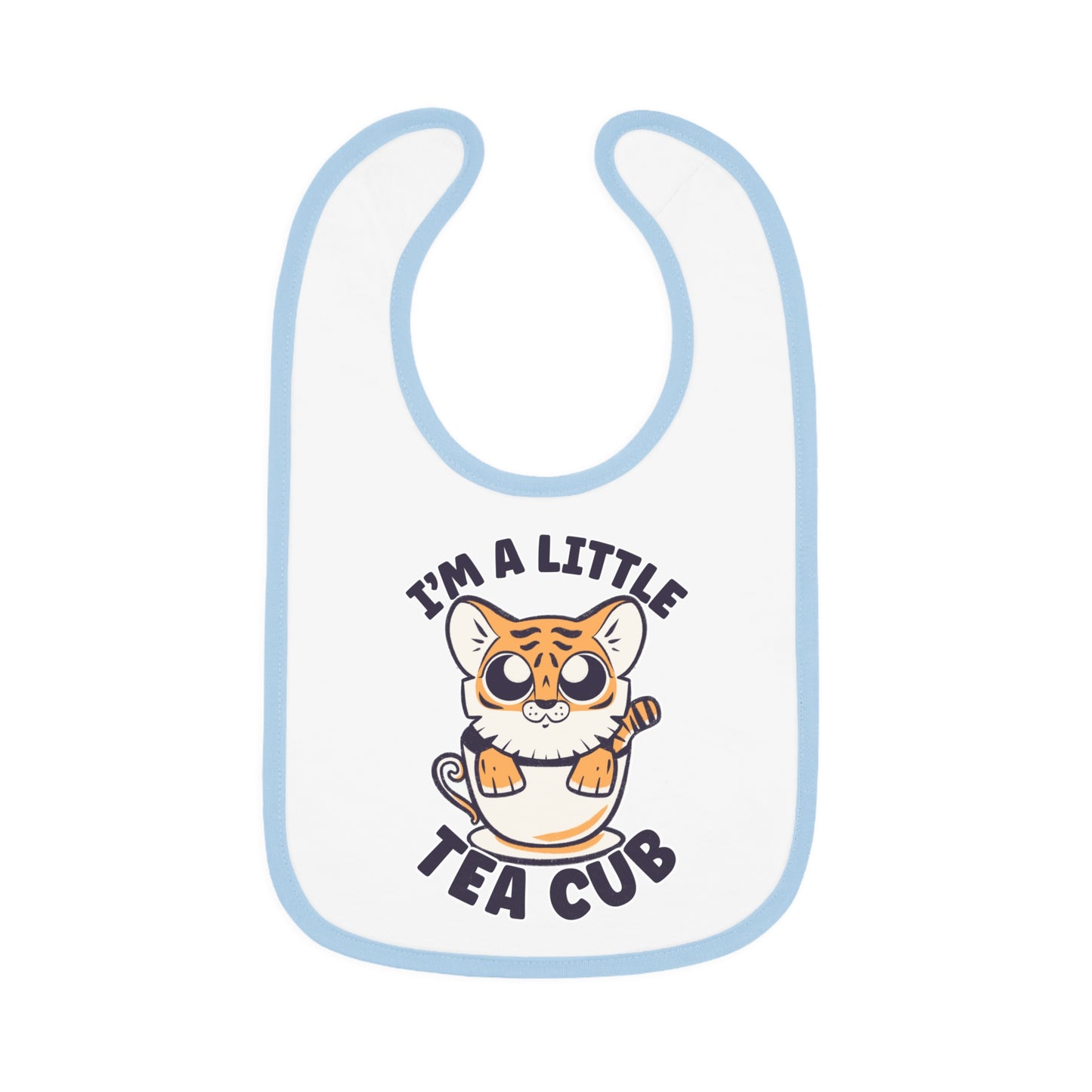 I'm a Little Tea Cub - Unique Tiger Cub Baby Bib Gift for Newborn or New Parents