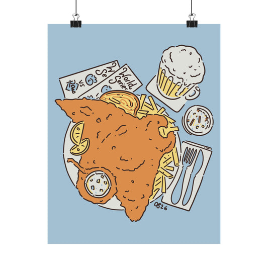 Fried-Ray Fish Fry Print - 1