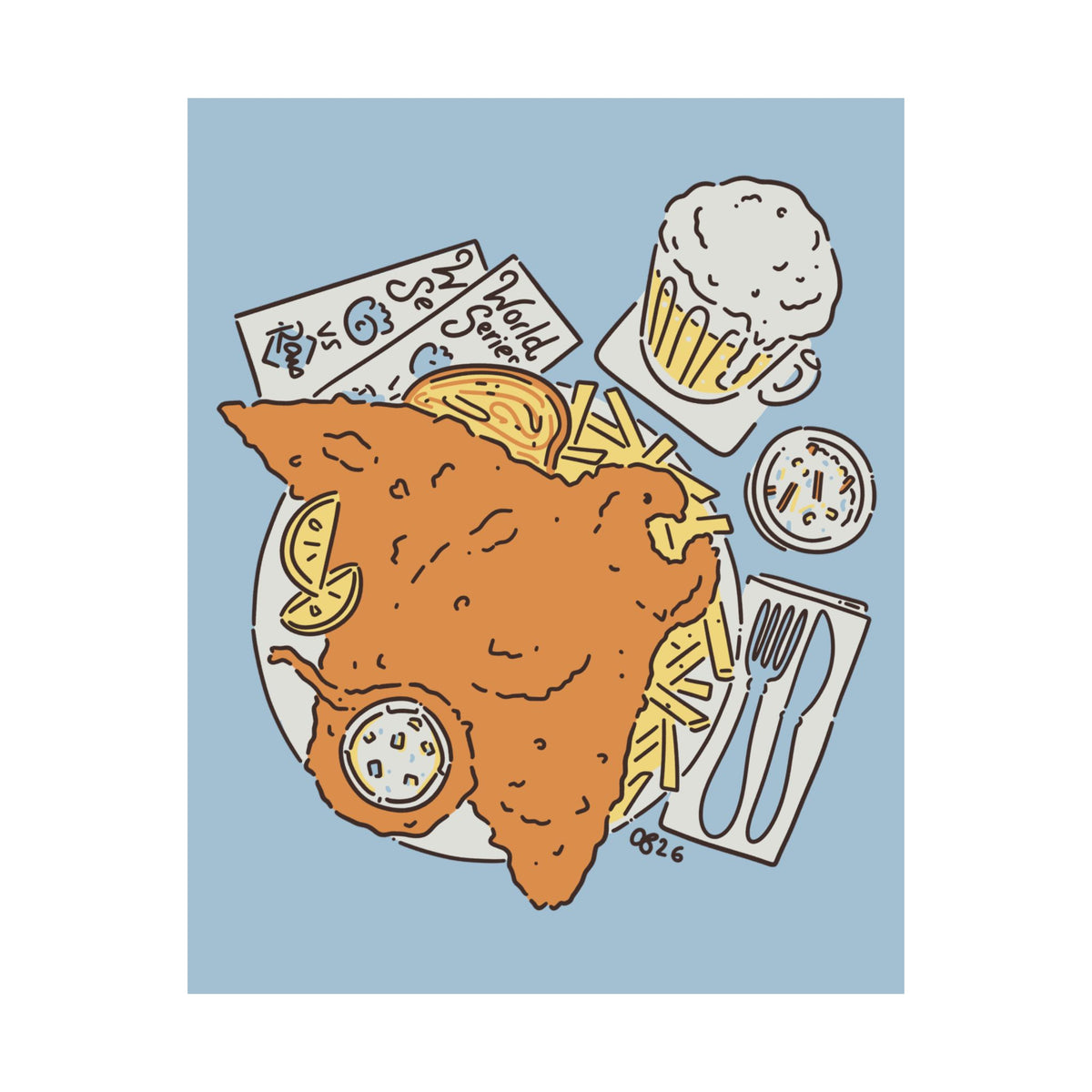Fried-Ray Fish Fry Print - 7