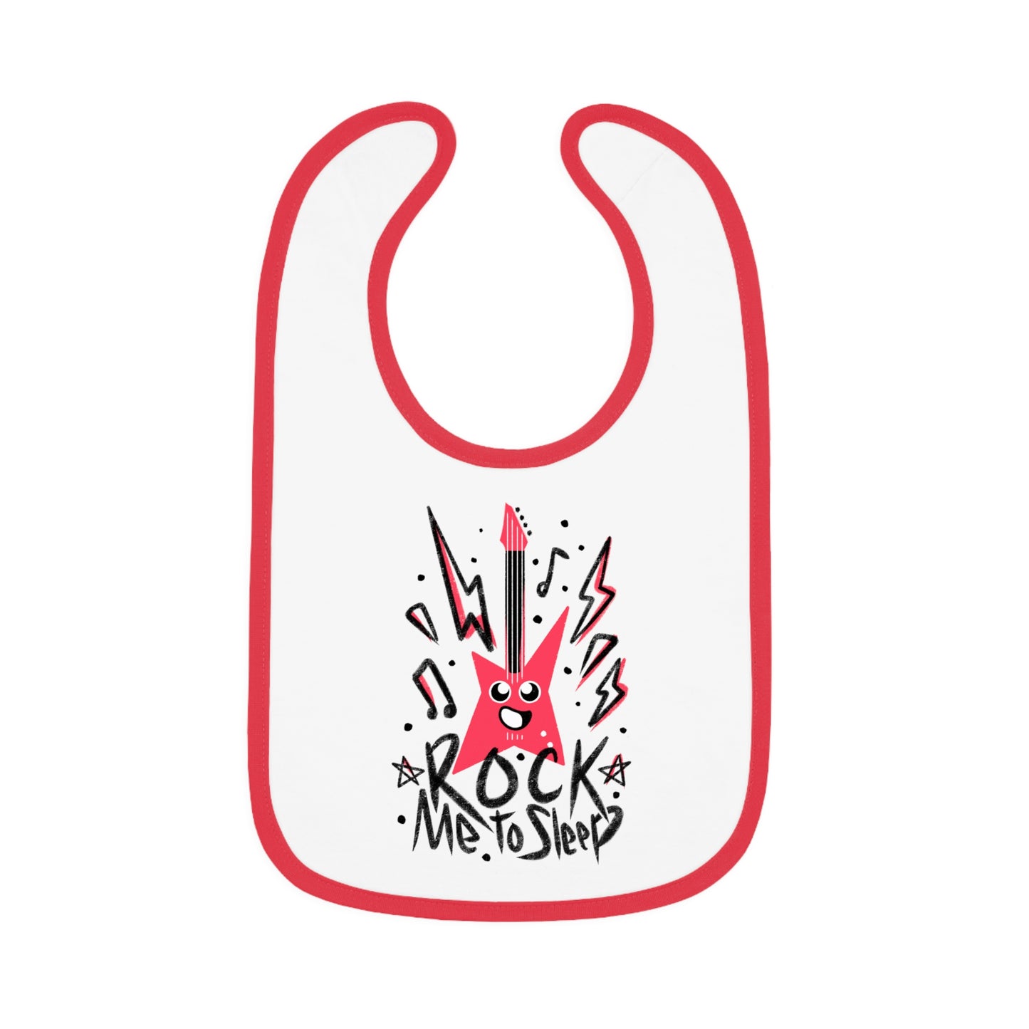 Rock Me To Sleep - Funny Rock Music Bib Gift for Newborn or New Parents