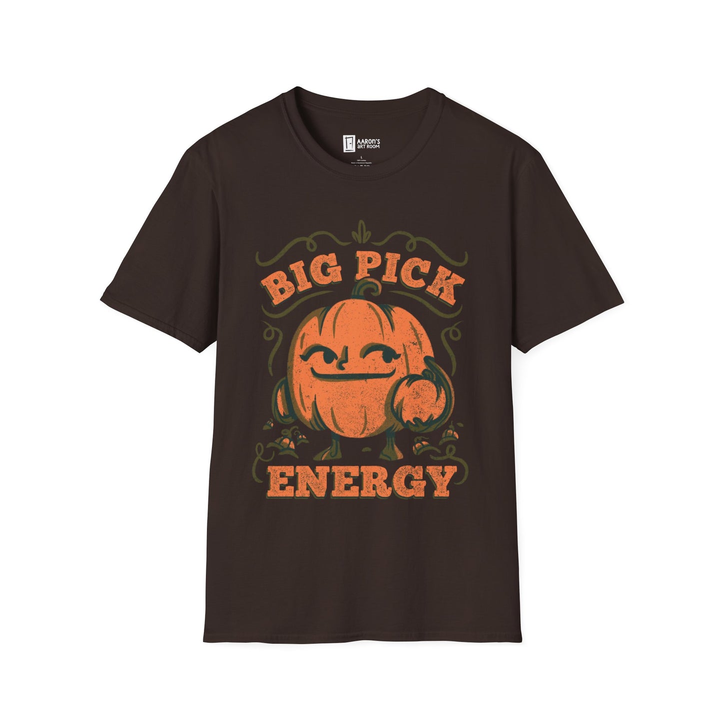 Big Pick Energy - Funny Halloween Pumpkin Picking T-Shirt