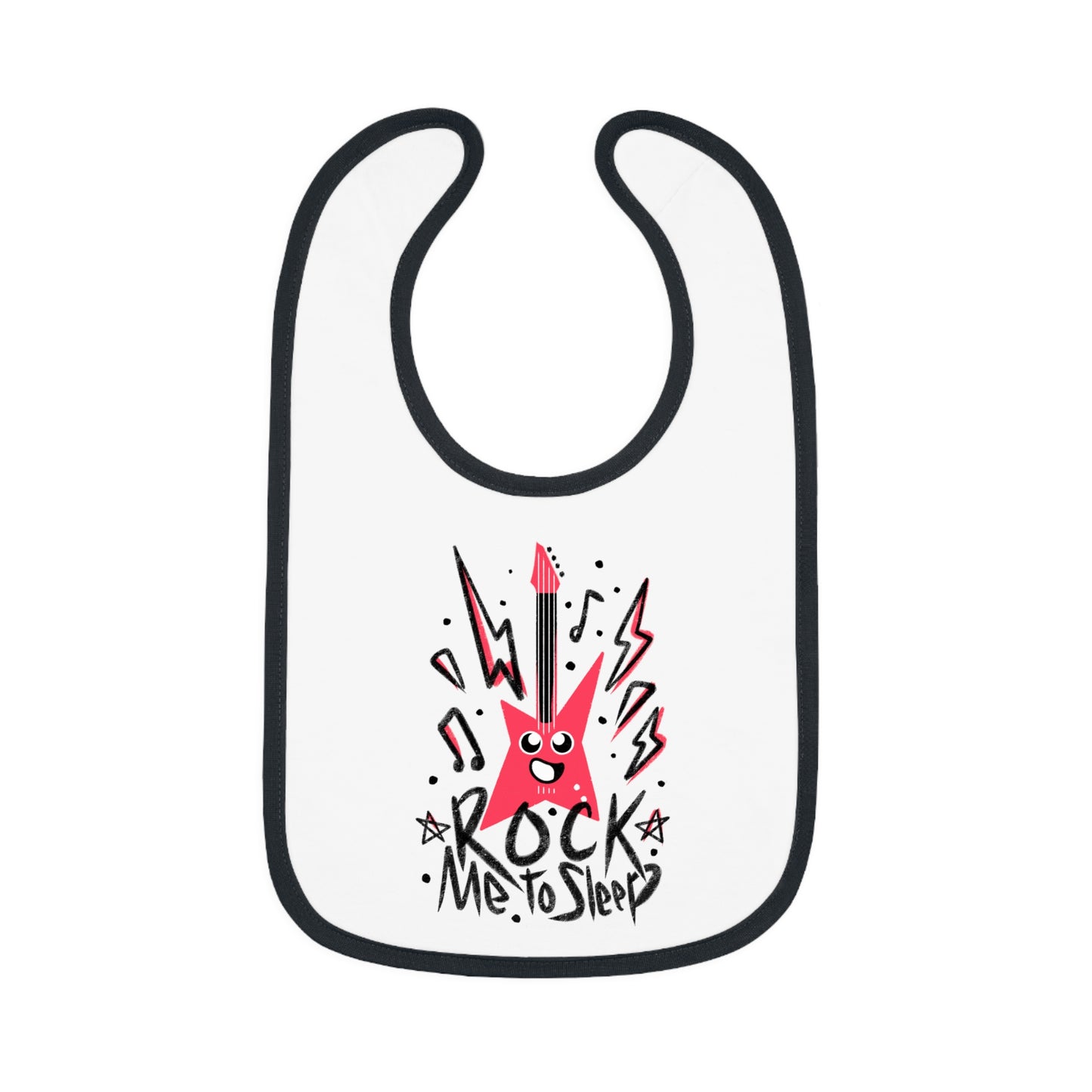 Rock Me To Sleep - Funny Rock Music Bib Gift for Newborn or New Parents