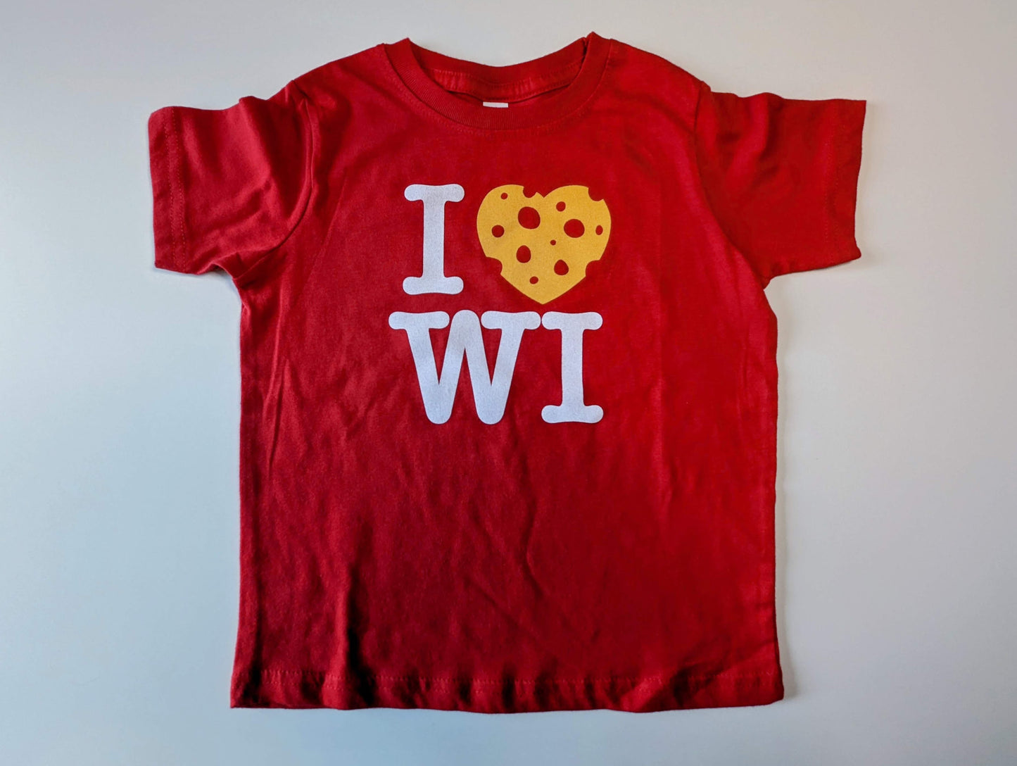 I Love WI - Wisconsin Travel for Kids Screen Printed Shirt