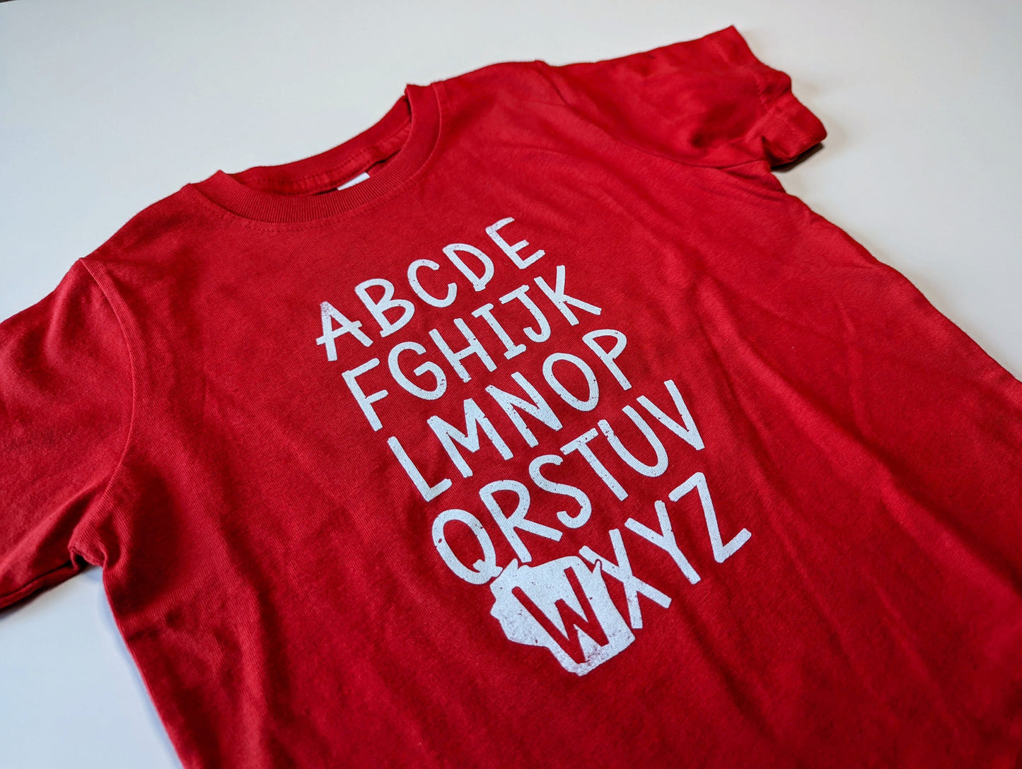 Wisconsin A to Z - WI Travel for Toddlers Screen Printed Shirt