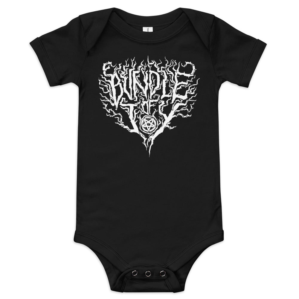 funny metal head gift for new parents bundle of joy baby onesie