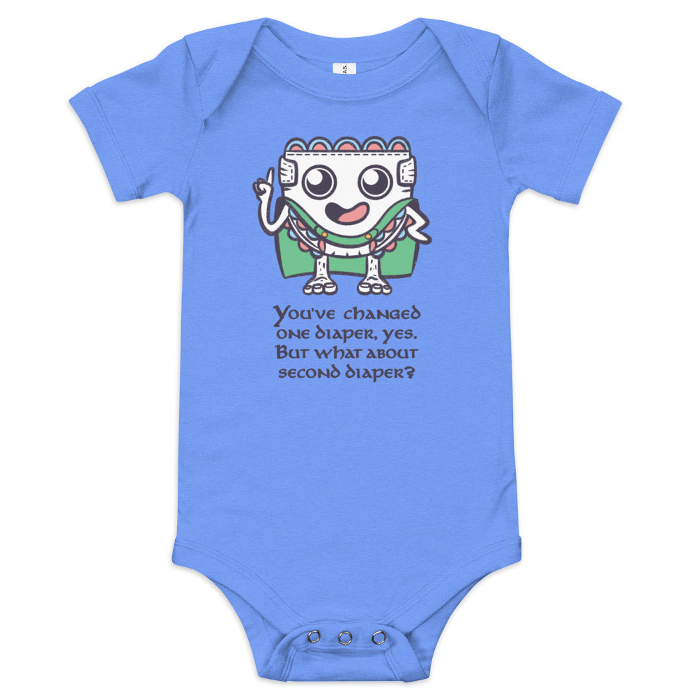 Second Diaper - Funny Lord of the Rings Parody Baby Onesie Bodysuit Gift for New Parents