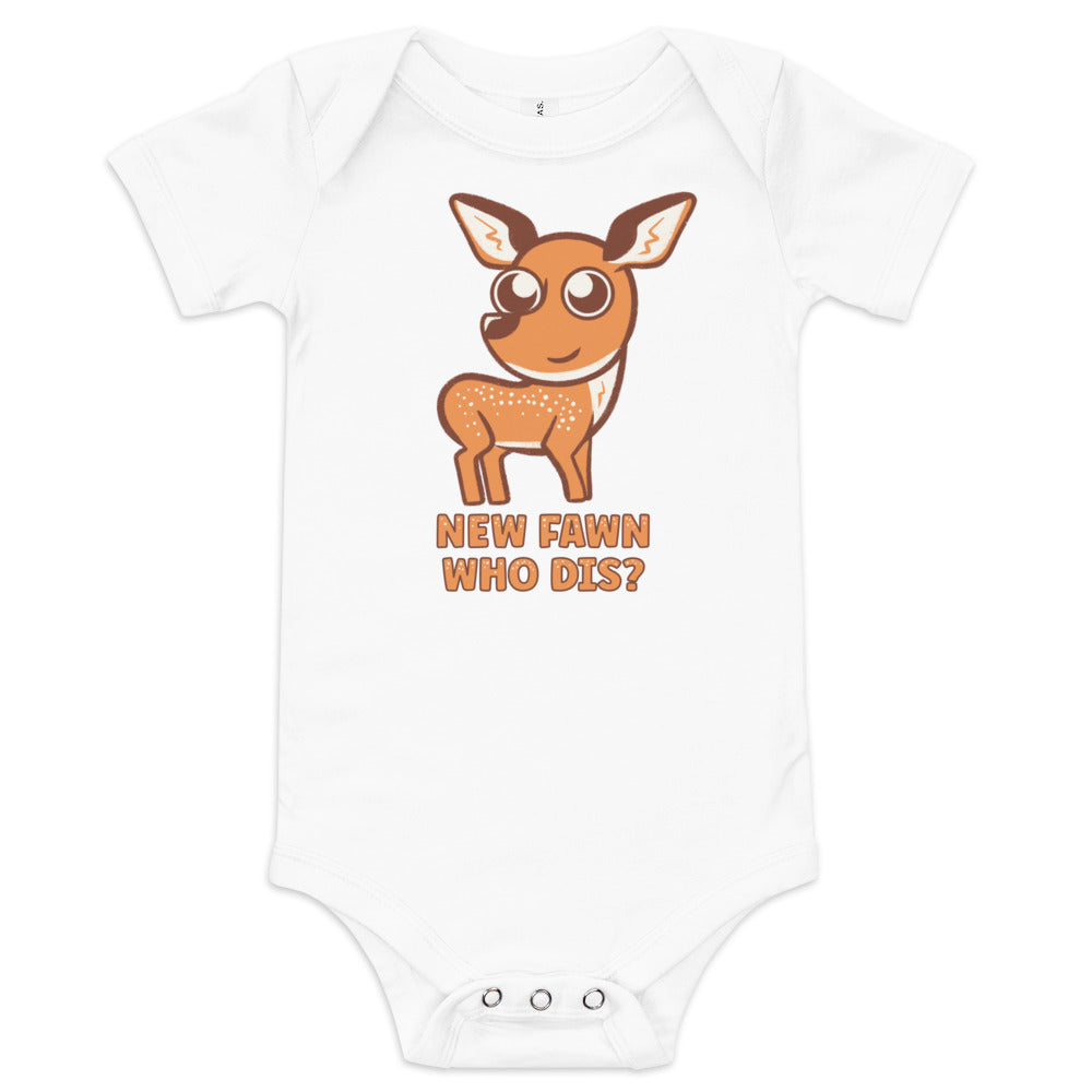 New Fawn Who Dis? Gender Neutral Baby Bodysuit Onesie for New Parents