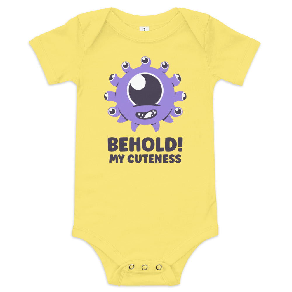Behold! My Cuteness - Beholder D&D Baby Onesie Bodysuit For Geeky Parents