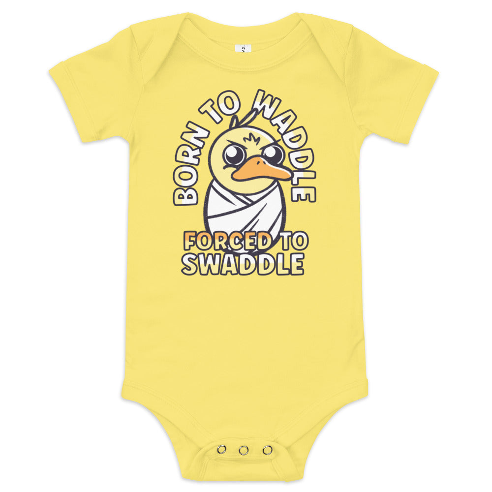 Born to Swaddle - Funny Animal Baby Bodysuit Onesie Gift for New Parents