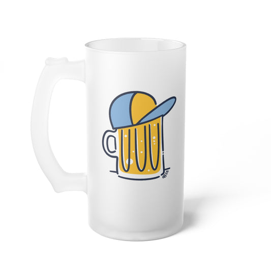 Beer Hat Frosted Beer Mug - 1