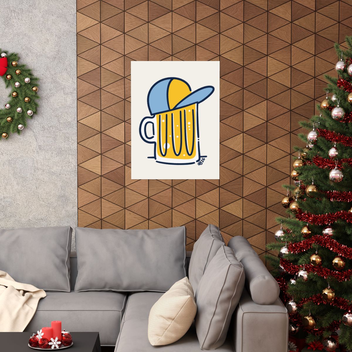 Beer Hat Print - 12