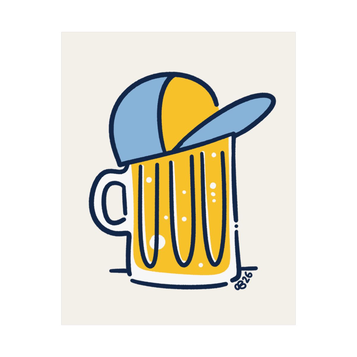Beer Hat Print - 7