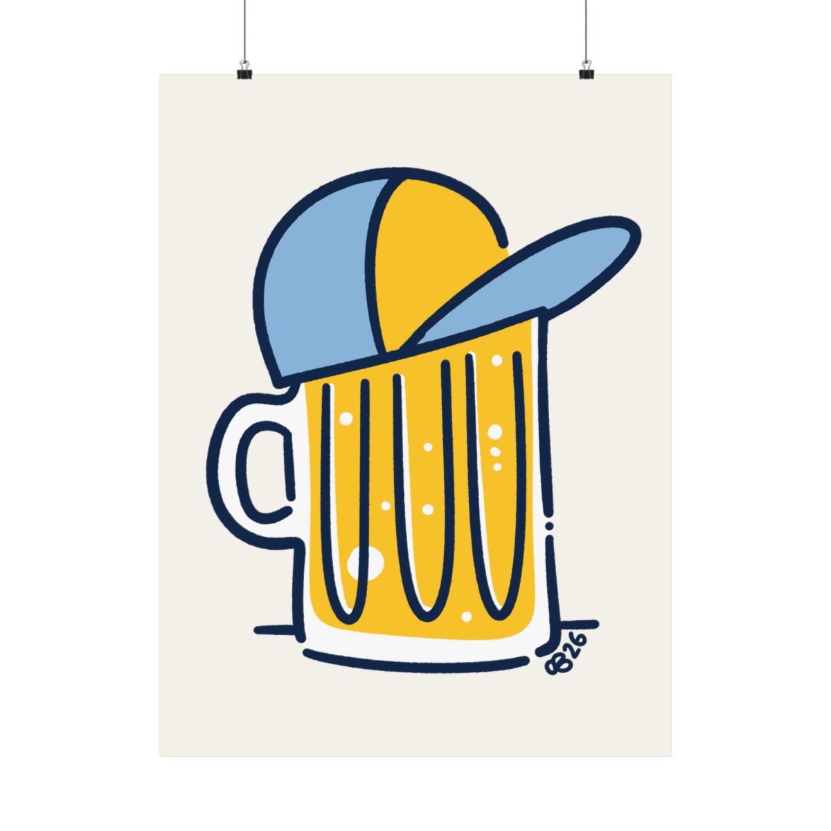 Beer Hat Print - 3