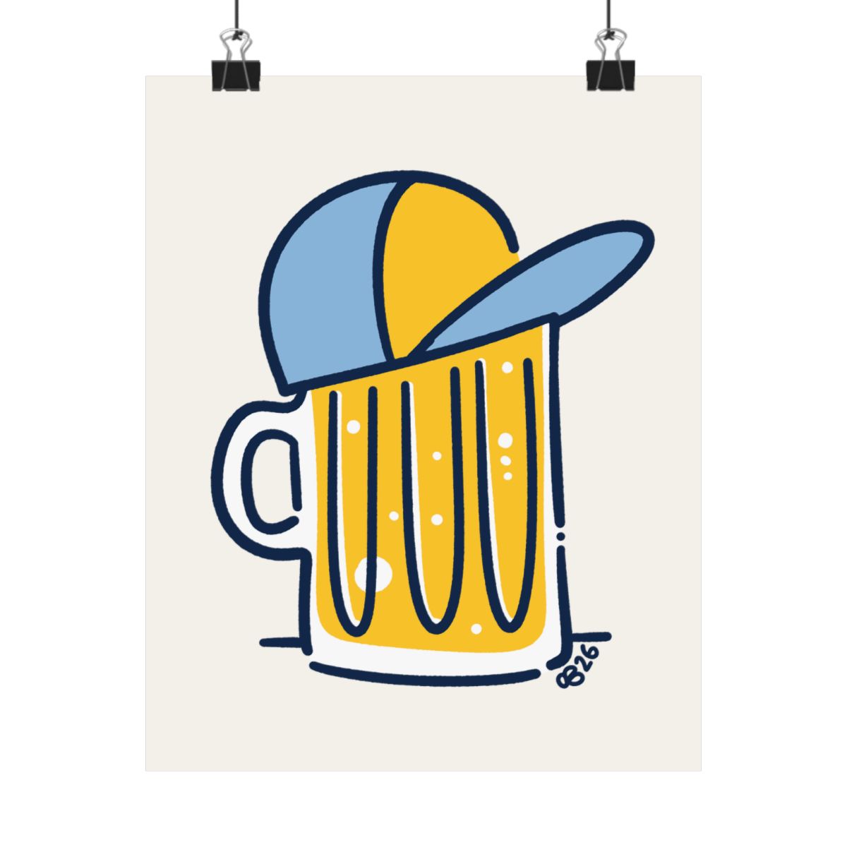 Beer Hat Print - 2