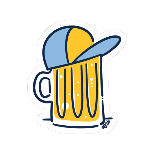 Beer Hat Sticker - 1