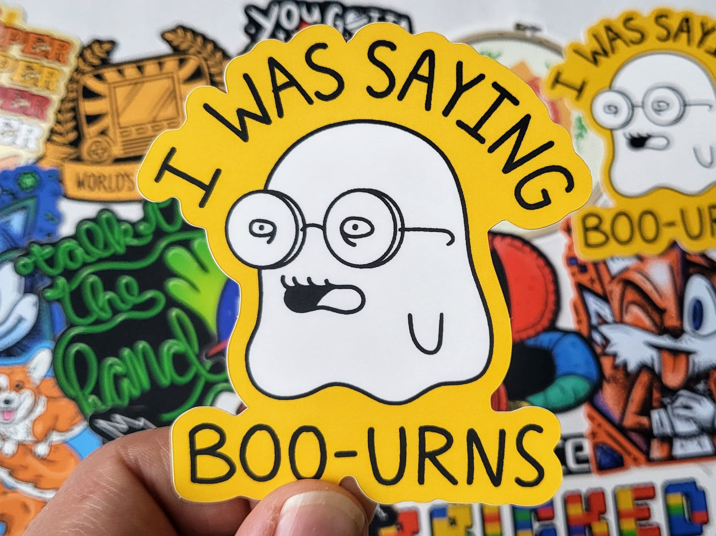 Boo-Urns funny 90s Nostalgia Vinyl Sticker