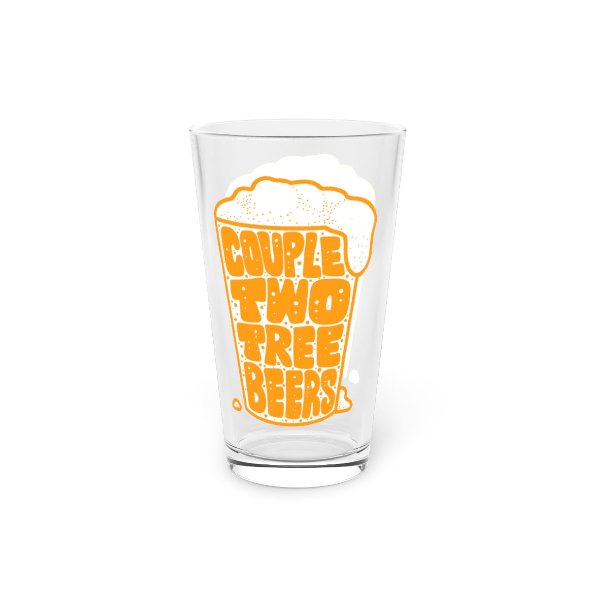 Couple Two Tree Beers Pint Glass - 1
