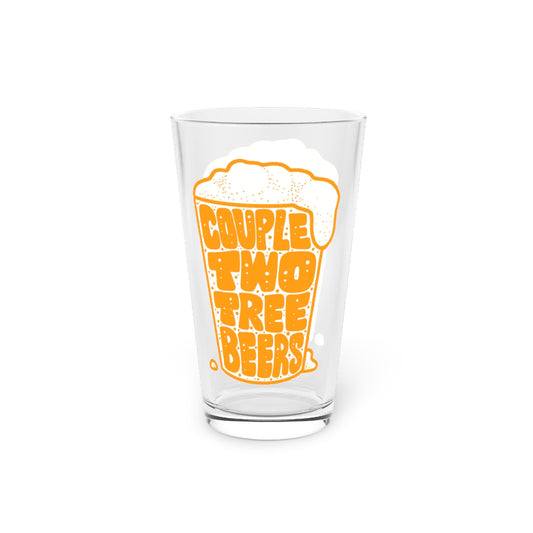 Couple Two Tree Beers Pint Glass - 1
