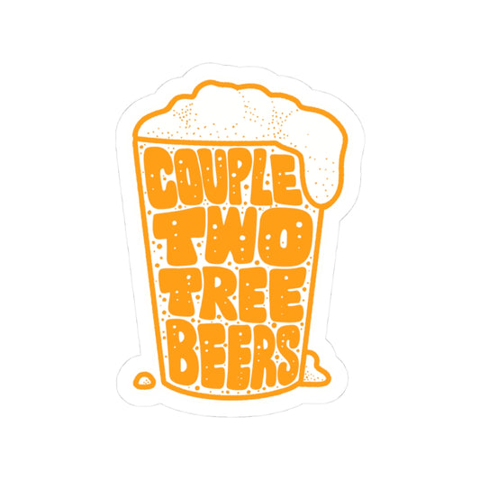 Couple Two Tree Beers Sticker - 1