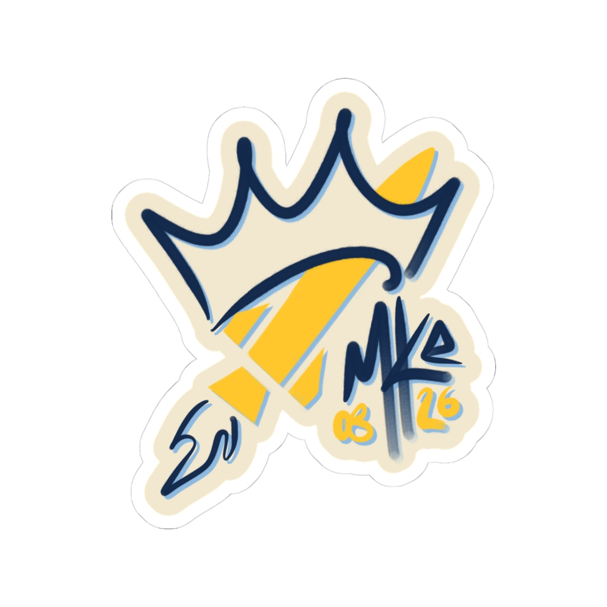 Crownzooka Cream City Sticker - 1