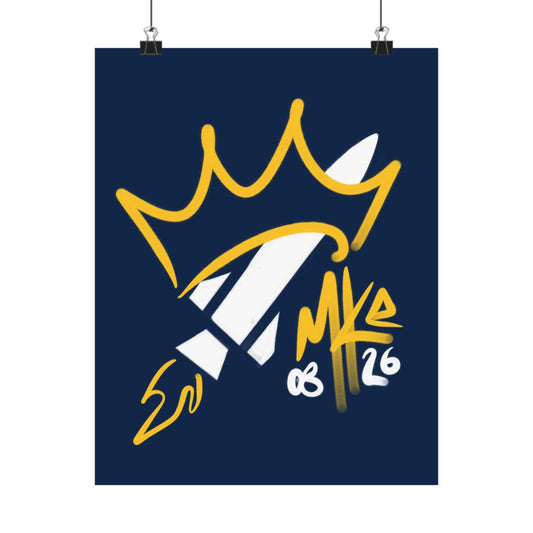 Crownzooka Home Navy Print - 1