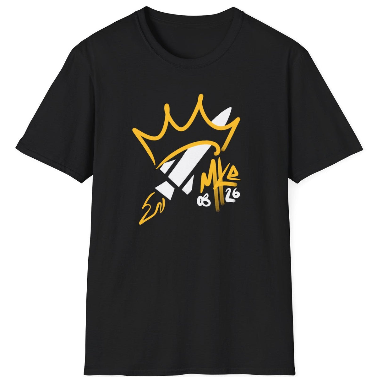 Crownzooka tee - Black - front