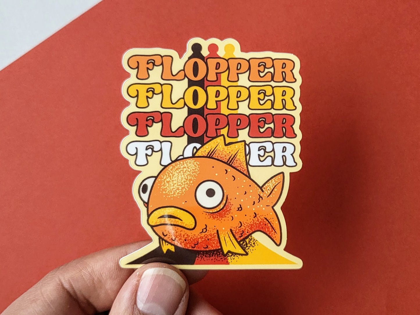 Flopper Flopper Whopper Gaming Vinyl Sticker