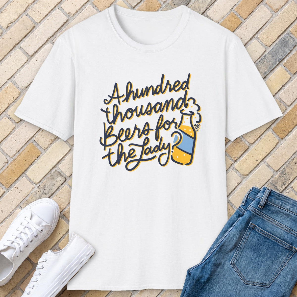 For The Lady tee - White - front