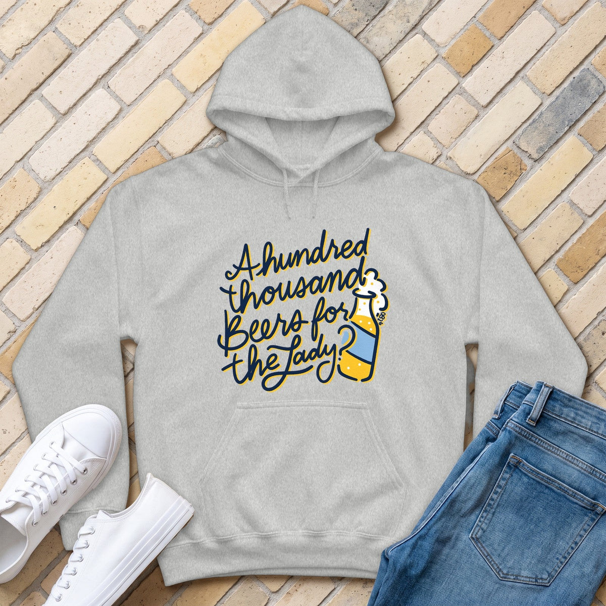 For The Lady Hoodie - Ash - front