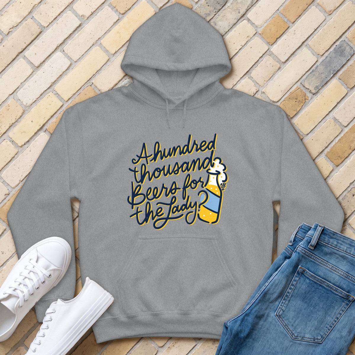 For The Lady Hoodie - Sport Grey - front