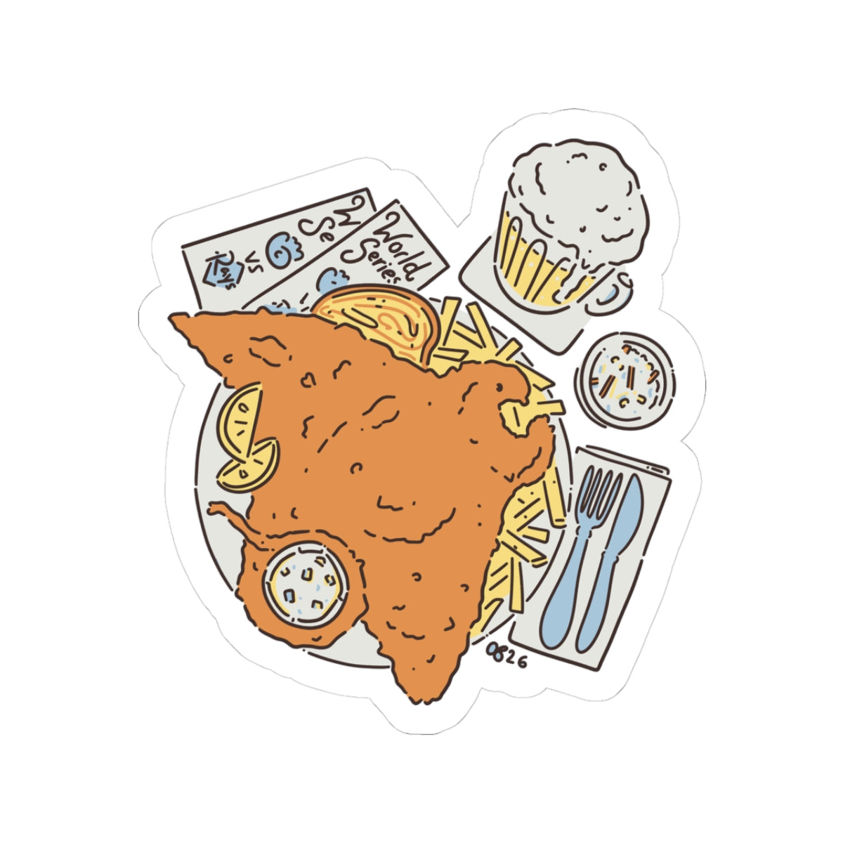 Fried-Ray Fish Fry Sticker - 1