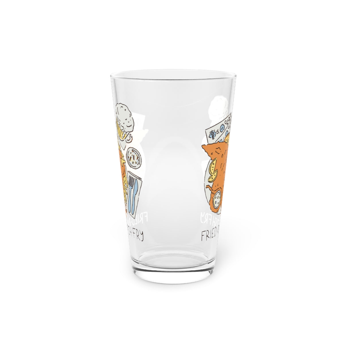 Fried-Ray Fish Fry Pint Glass - 3