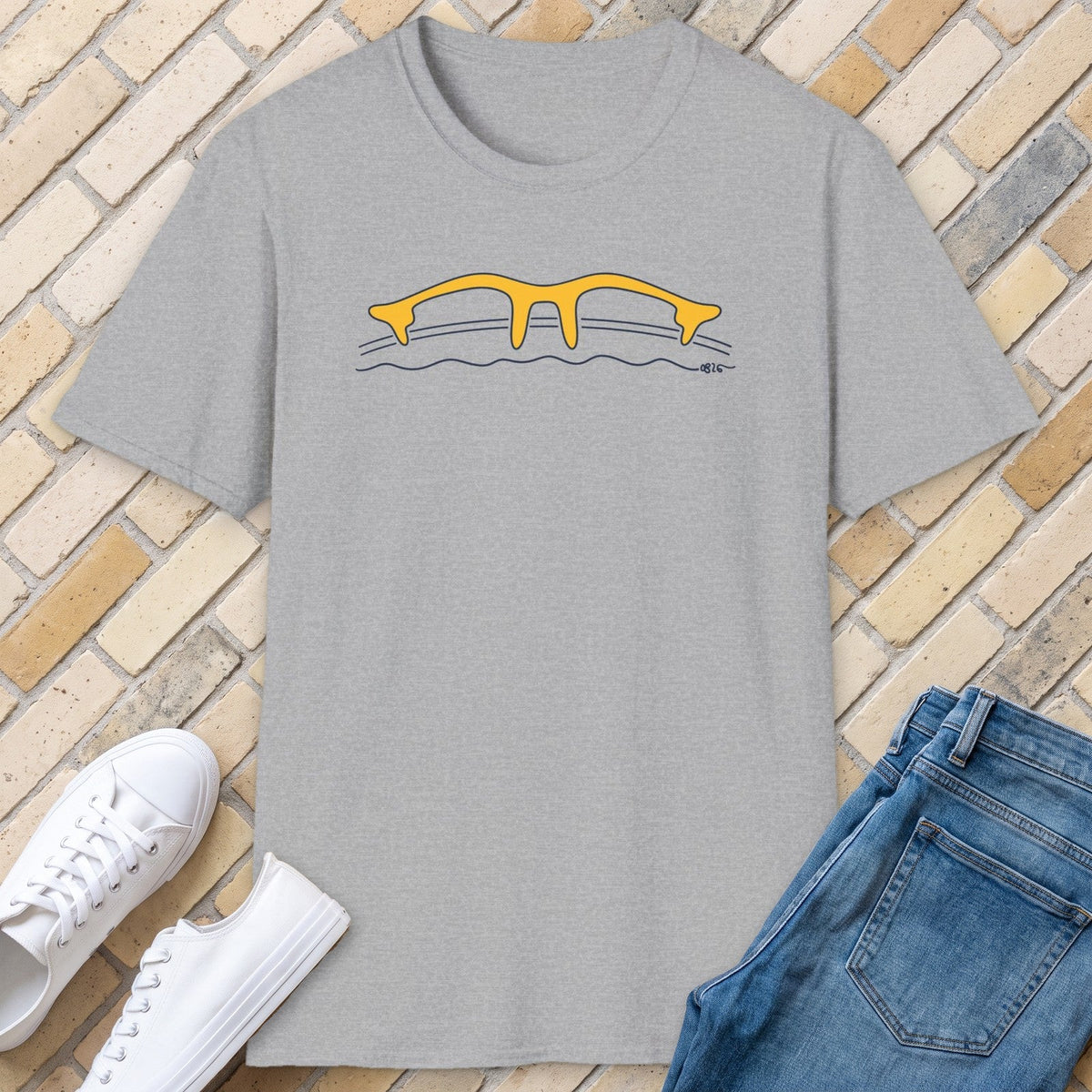 MKE Bridge tee - Sport Grey - front