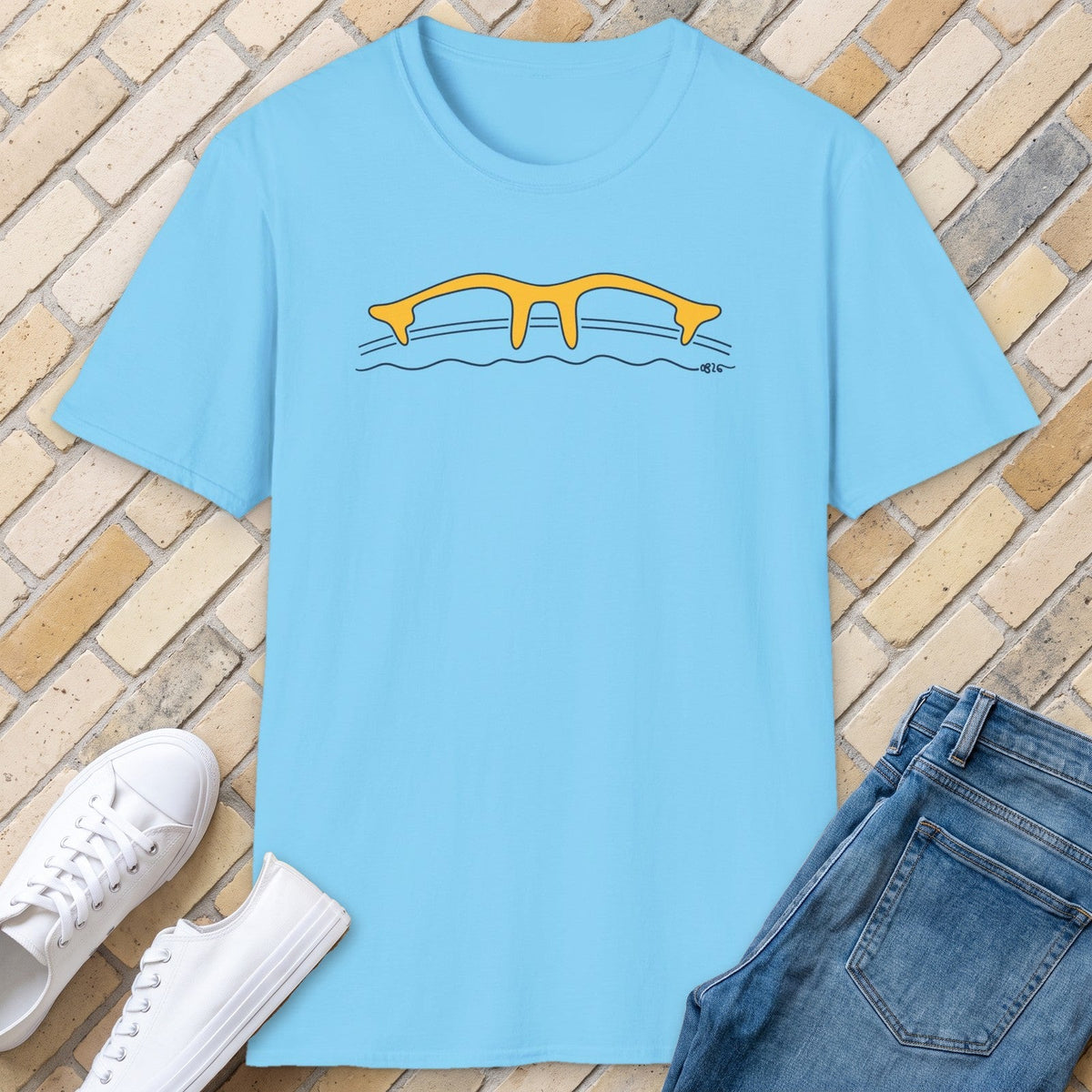 MKE Bridge tee - Sky - front