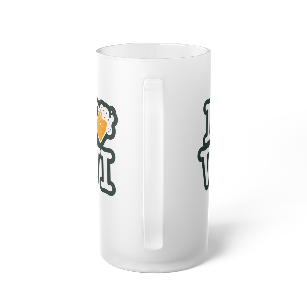 I Beer WI Frosted Beer Mug - 4