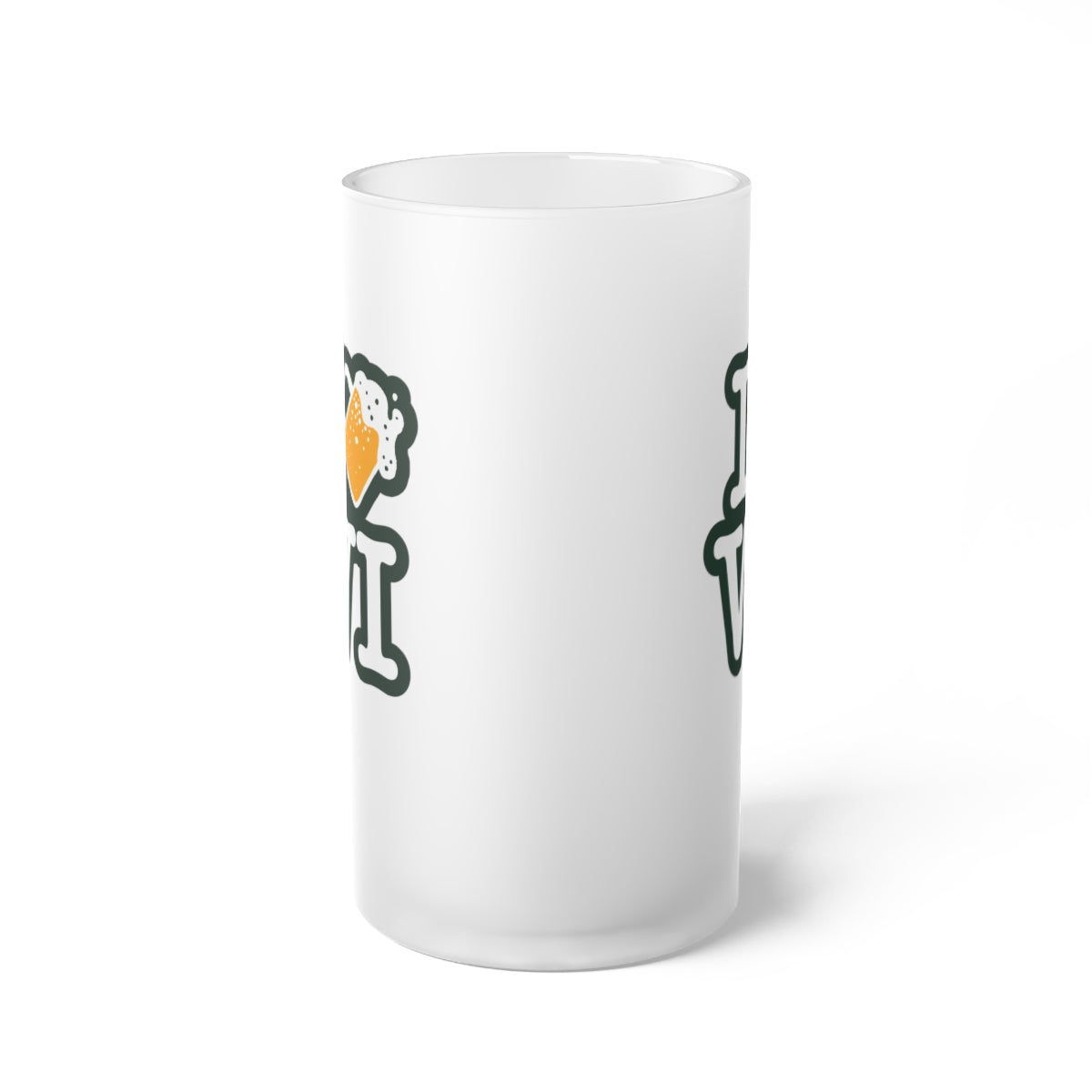 I Beer WI Frosted Beer Mug - 3